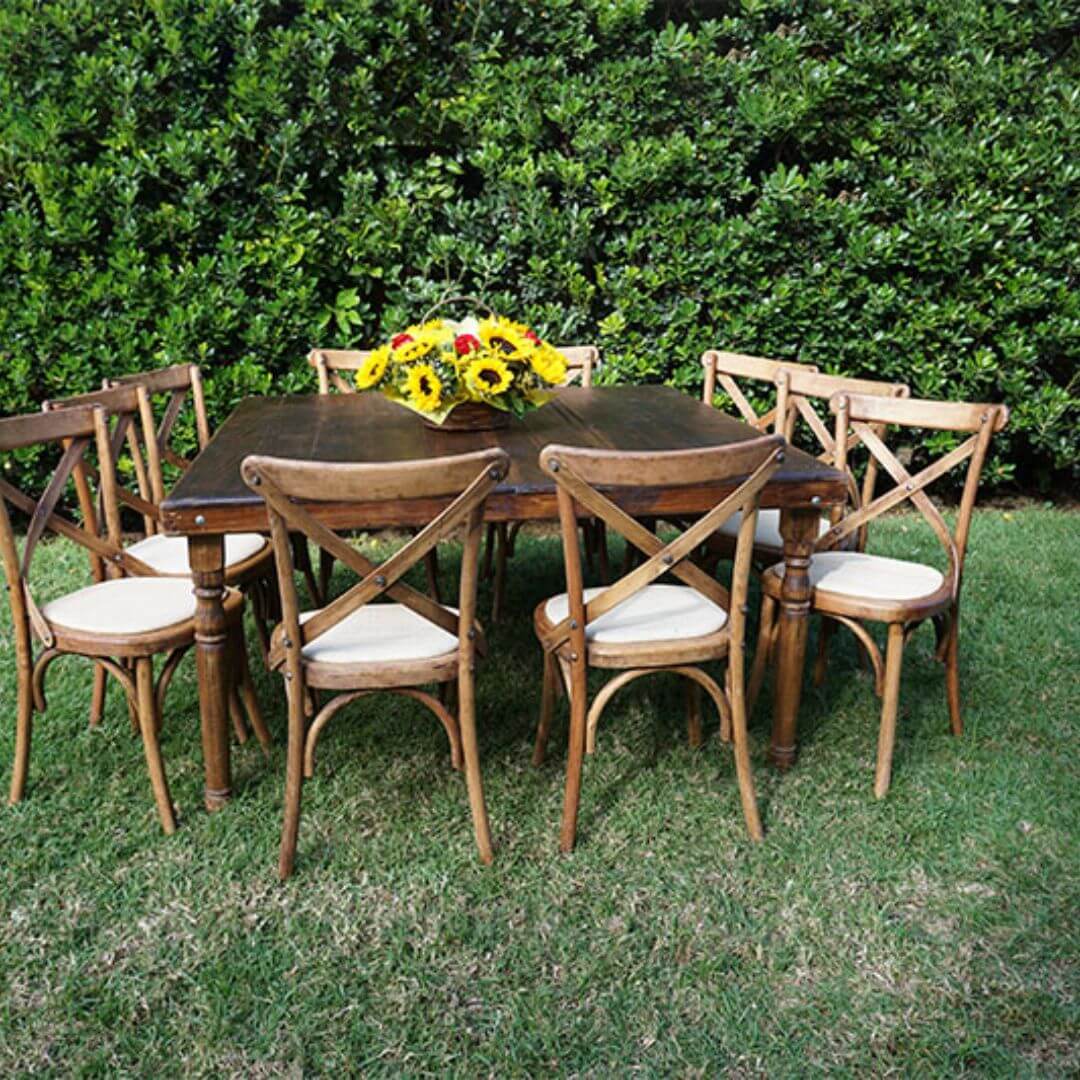 Silla Crossback Tabaco